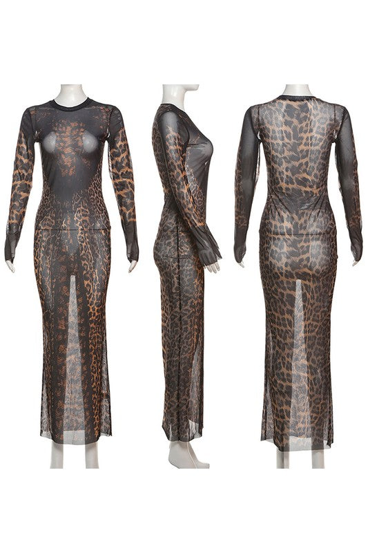 Leopard Mesh | Dress