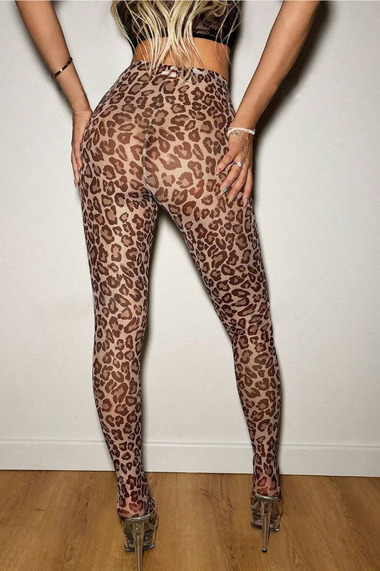 Leopard Mesh | Leggins